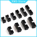 10pcs dip 6P 10P 20P 26P 34P 40P PIN 2.54MM pitch MALE SOCKET straight idc box headers PCB CONNECTOR DOUBLE ROW DC3 HEADER