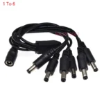 5V 12V 5.5mmX2.1mm 1 To 2/3/4/5/6/8/10/16 Way Female To Male DC Power Splitter Supply Adapter Connector Extension Cable LED CCTV - Image 6