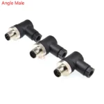 M12 waterproof sensor connector male & female plug 4/5/8 pin Straight/Right Angle type wire connector Screw Threaded coupling - Image 6