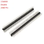 10pcs 1X40 2X40 40Pin 80Pin 2.54MM Right Angle Single Row Pin Head Male 90 Degree Connector Double Row Pin Header For Arduino - Image 8