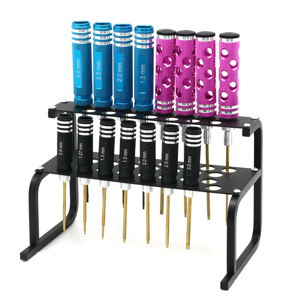 S63aea4cb71c74c93ba06b0f56e4b5a6cx.webp Screwdriver Storage Rack Holder Screwdriver Organizers for Hex Cross Screw Driver RC Tools Kit Organizers 30 Hole Without Tools - Image 1