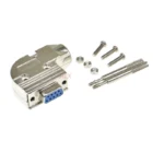 1Pcs DB9 Metal Housing Hood Right Angle Shell For D-SUB 9 Pin 2 Rows DB9 Pin Serial RS232 connector - Image 6