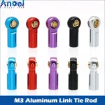 5Pcs Metal M3 Aluminum Link Tie Rod End Ball Joint for 1/10 RC Car Crawler AXIAL SCX10 D90 D110 Tamiya racing