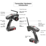 RadioLink RC6GS V3 R7FG R6FG R4FGM 6 Channels 7CH Dual Mix Programmable 600M Ground Distance Gyro Integrated for RC Car Boat - Image 3