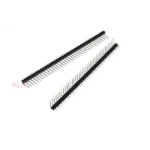 20pcs 1x40 Pin Single Row Male 2.54mm Pitch Right Angle Pin Header  Connector Strip 1x40pin 1*40 40p 40pin For Pcb Board - Image 2