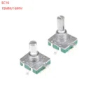 2pcs 360 Degree Rotary Encoder Switch Ec16 Encoder Audio Coding 5pin Handle Long 15mm/20mm Push Switch
