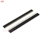10pcs 1x/2/3/4/5/6/8/10/40 Pin Single Row Right Angle Female Pin Header 2.54mm Pitch Strip Connector Socket 3p/4p/6p/8p/20p/40p - Image 11