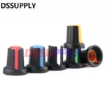 30PCS/LOT WH148 Potentiometer Knob Kits New Plastic Knobs Cap 6mm Shaft Hole AG2 Yellow Orange Blue White Red 5Values*6PCS=30PCS - Image 2