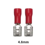 10/50/100pcs Female Crimp Terminal 2.8mm 4.8mm 6.3mm Insulated Spade Wire Connector Electrical Wiring Cable Plug Red Blue Yellow - Image 7