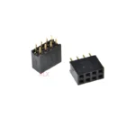 10/50pcs 2x4 Pin Double Row Straight Female Pin Header 2.54mm Pitch Strip Connector Socket 2*4 4p 4 Pin 4pin For Pcb Board - Image 2