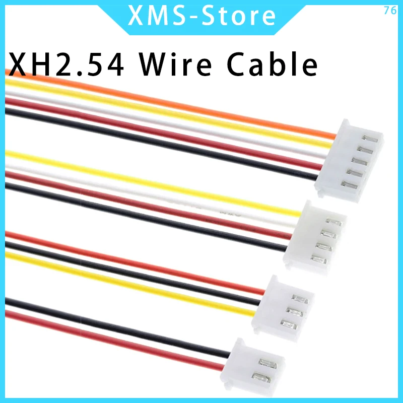 10PCS JST XH2.54 XH 2.54mm Wire Cable Connector 2/3/4/5/6/7/8/9/10/12 Pin 2.54MM Pitch  Plug 10CM/20cm/30CM Wire Length 26AWG