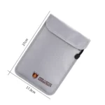 Fireproof Money Safe Bag Fire & Water Resistant Dual-Pocket Zipped Document Bag Safe Pouch 27x17.5mm - Image 16