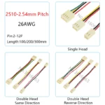 5/10Pcs KF2510 2510 2.54mm Female Plug Connector With Wire 100/200/300mm Cable 2/3/4/5/6/7/8P Pin Double Jumper Line For Arduino