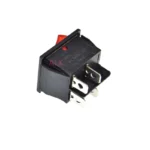 5PCS KCD4-201n 4PIN red Push Button with light rocker Switch ON/OFF   power switches 16A/250V 20A/125V 25*31MM 25*31 4 pin - Image 2