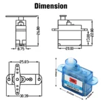5pcs PES GH-S37A 3.7g Servo Mini Micro Servo for RC plane Helicopter Boat Car - Image 10