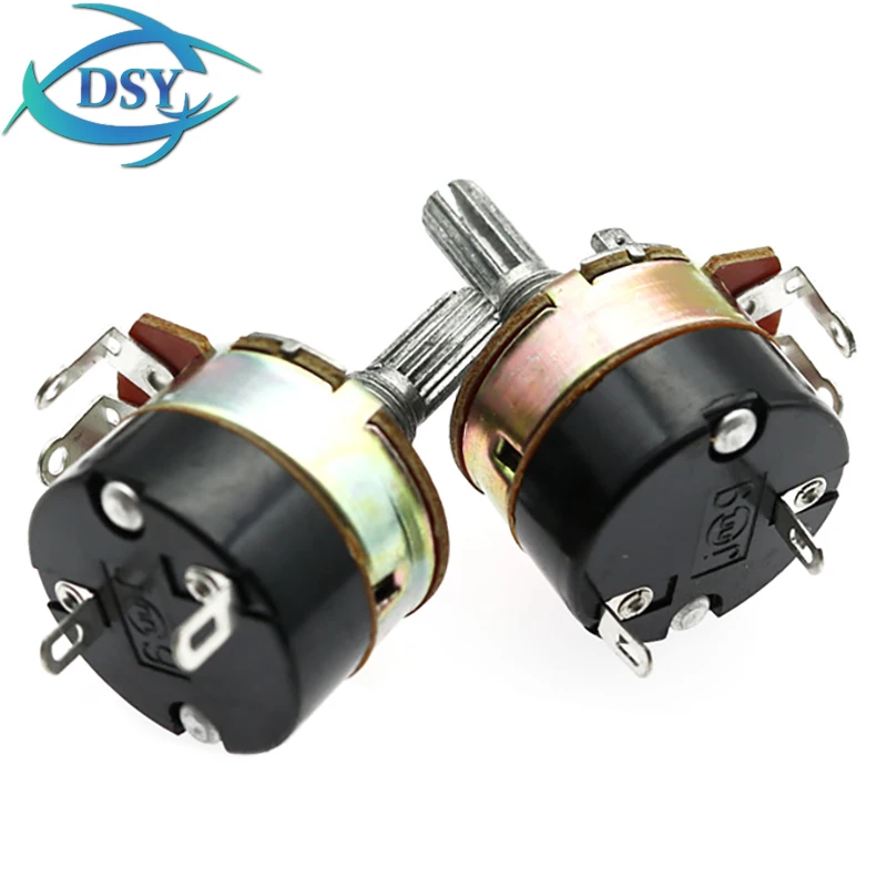 5PCS WH138 Adjustable Resistance Speed Regulator With Switch Potentiometer WH138-1 B5K B10K B20K B50K B100K B250K B500K 10K 100K