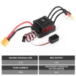 45A 60A RC ESC WSDT-45A WSDT-60A Waterproof Sensorless Brushless ESC with XT60 / T Plug for 1/10 RC Cars - Image 22