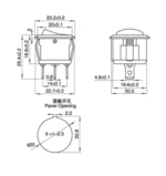5pcs 20mm Diameter 2pin Black Small Round Push Button Rocker Switch on/off   Power Switches 3a/250v 6a/125v - Image 5