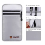 Fireproof Money Safe Bag Fire & Water Resistant Dual-Pocket Zipped Document Bag Safe Pouch 27x17.5mm - Image 13