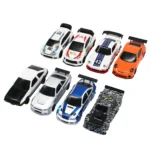 Rc Toys 1/43 RC Drift Car with Gyro Upgraded Ver 2.4G Remote Control Mini Drift Race Car 4WD Radio Control RC Toys Traffic Cones - Image 2