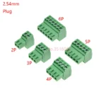10PCS 2.54/3.81/5.08MM 2EDG 15EDG 2/3/4/5/6/7/8 Pin Screw Terminal Block Connector Pitch Plug+Straight/Curved Needle Pin Socket - Image 2
