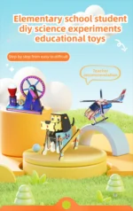 DIY Science Toys Children Educational STEM Projects Kits 3D Assemble Car Boat Model Wood Puzzle Toy Scientific Experiment Kit - Image 33