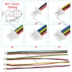 5/10Pcs SH 1.0mm Male/Female Plug Connector With Wire 100/200/300mm Cable 2/3/4/5/6/8/10P Pin Jumper Line SH1.0 SHR For Arduino - Image 2