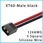 XT60 Connector Male & Female Plug with 10/20/30/50CM 12 AWG Silicone Wire for RC Airplane Quadcopter Lipo Battery ESC FPV Drone - Image 13