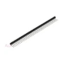 20pcs 1x40 Pin Single Row Male 2.54mm Pitch Right Angle Pin Header  Connector Strip 1x40pin 1*40 40p 40pin For Pcb Board