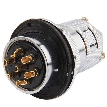 GX40 40MM aviation connector With Flange male & female 2/3/4/5/6/7/8/9 pin wire panel connector aviation plug socket 2pin 3pin