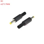 10pcs 4.0*1.7mm Dc Power Male Plug For Jack Connector Welding Line 4.0x1.7mm 4.0x1.7