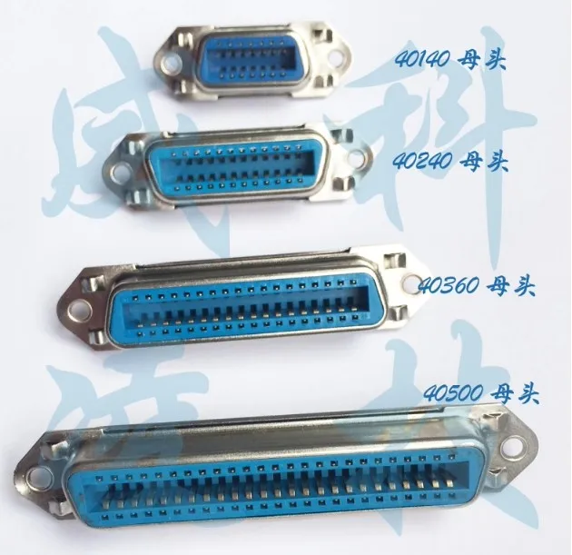 1PCS 57 Series Male Female Centronics Connector 14/24/36/50Pin 180 Degree Pcb Type Printer Socket Plug-in Board Type