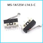10PCS Micro Limit Switch Momentary Push Button Switch 1A 125V AC Mouse Switch 3Pins Long Handle Roller Lever Arm SPDT 12X6X6MM - Image 9