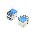 5PCS DOUBLE USB 3.0 TYPE A female jack socket connector USB-A 18 PIN 90 Degrees right angle for PCB - Image 2