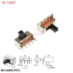 10PCS Slide Switch Micro-power Toggle Switch Single and Double-row Direct-inserted Horizontal Sliding Second Gear Third Gear - Image 19