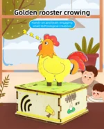DIY Rooster DIY Science Experiment Kit & Education Model Toy Light Control Circuit Experiment Toys For Children Gift Toy - Image 7