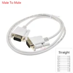 1PCS DB9 Serial Cable 9Pin RS232 Male/Female Straight/Crossover Type  PC Converter Expansion Cable 1.5M Extension Cable - Image 8