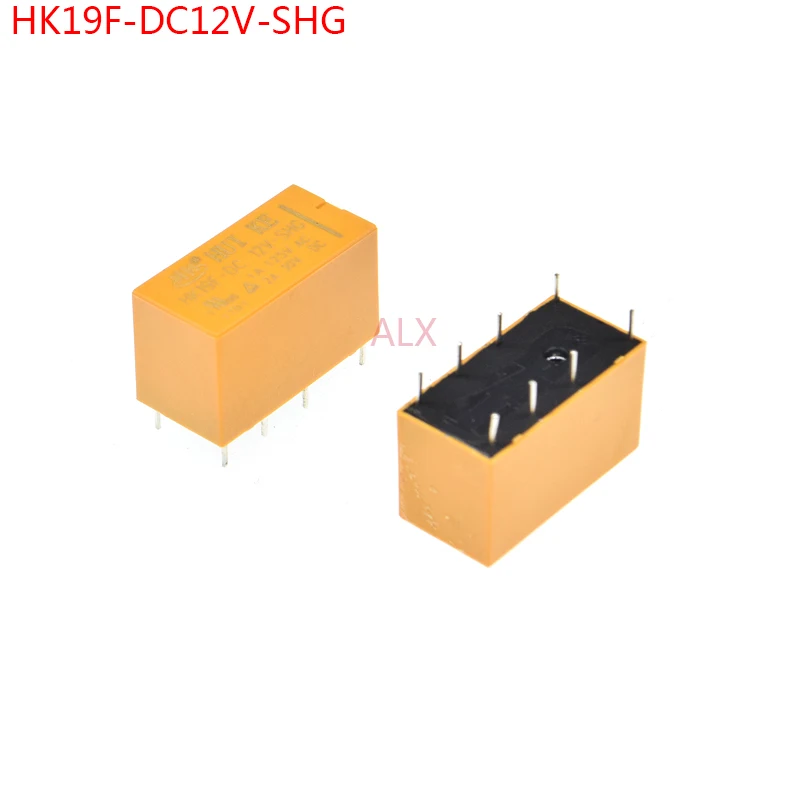 5pcs Power Relay hk19f-dc12v-shg 1a/125vac 8pin 12v Realys Hk19f Dc12v hk19f-dc12v