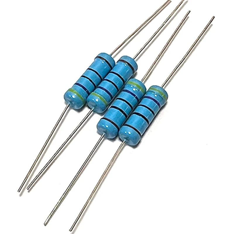 10pcs 3W Metal Film Resistor 4.7R 47R 470R 4.7K 47K 470K 4R7 47 470 Ohm R K Accuracy 1% Five-Color Ring Resistance 0.1R-910K