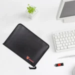 Portable Fireproof Water Resistant Document Bag Large Capacity Money File Folder Safe Bag with A4 Size 12 Pockets Zipper Closure - Image 11