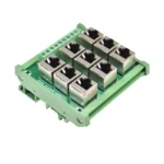 1PCS 9 way 9 port RJ45 8p8c female socket to terminal block adapter pcb board Network port RJ45 Ethernet connector converter - Image 3