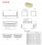 10PCS GH1.25 GH 1.25 1.25mm With lock Connector Socket Pin Header Vertical Horizontal/Right Angle Smd/SMT Jst - Image 5