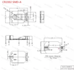 5/10Pcs CR1220/CR2032/2025 Lir Round Button Coin Cell Battery Socket Holder Case Cover Smd/Dip ON/OFF Switch 3V 6V Storage Box - Image 14