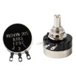 RV24YN20S 1Set(3PCS) Carbon Film Potentiometer 1K 2K 5K 10K 20K 50K 100K 1M Ohm Single Rotary Taper With A03 Knob With Dial - Image 2