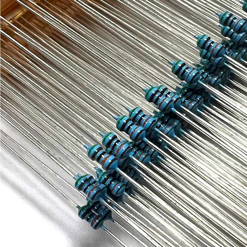 100pcs 1/8W 1/6W Metal Film Resistor 4R3 4R7 5R1 4K3 4K7 5K1 47R 51R 47K 4.3 4.7 5.1 43 47 51 430 470 510 R K M Ohm 1% 0.125W
