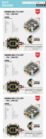 Diatone MAMBA F722 APP MK4 WIFI/DJI Flight Controller Stack F7 45A/55A/65A 128K BLHeli32 ESC 6S 4in1 Dshot1200 Brushless ESC - Image 20
