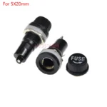 5/10PCS 5X20mm/6X30mm Glass Fuse Holder With Wire 5*20 6*30 Insurance Tube Socket Fuseholder Clip And Box BLX-A PCB Mounting - Image 7