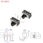 10PCS Slide Switch Micro-power Toggle Switch Single and Double-row Direct-inserted Horizontal Sliding Second Gear Third Gear - Image 9