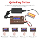 iMAX B6 V3 80W 6A Battery Charger LiHv Lipo NiMh Li-ion Ni-Cd Digital RC Charger Lipro Balance Charger Discharger 12V 5A Adapter - Image 2