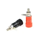 10pcs js-910b Terminal Blocks Banana Male Plug 4mm Jack Amplifier Connectors Red + Black Panel Mount Terminal Binding - Image 4